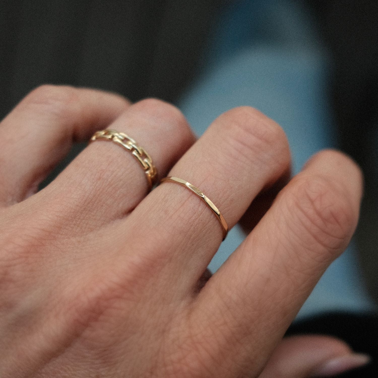 Hoekige Gouden Ring