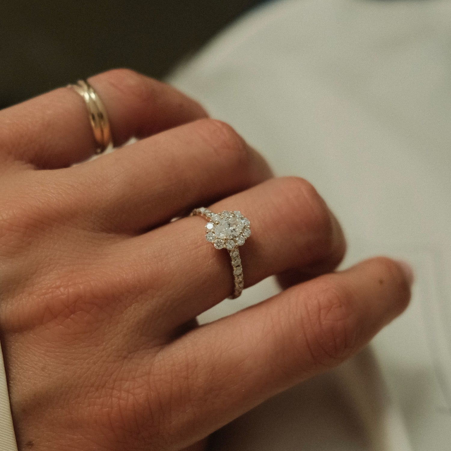 Lab grown diamant ring