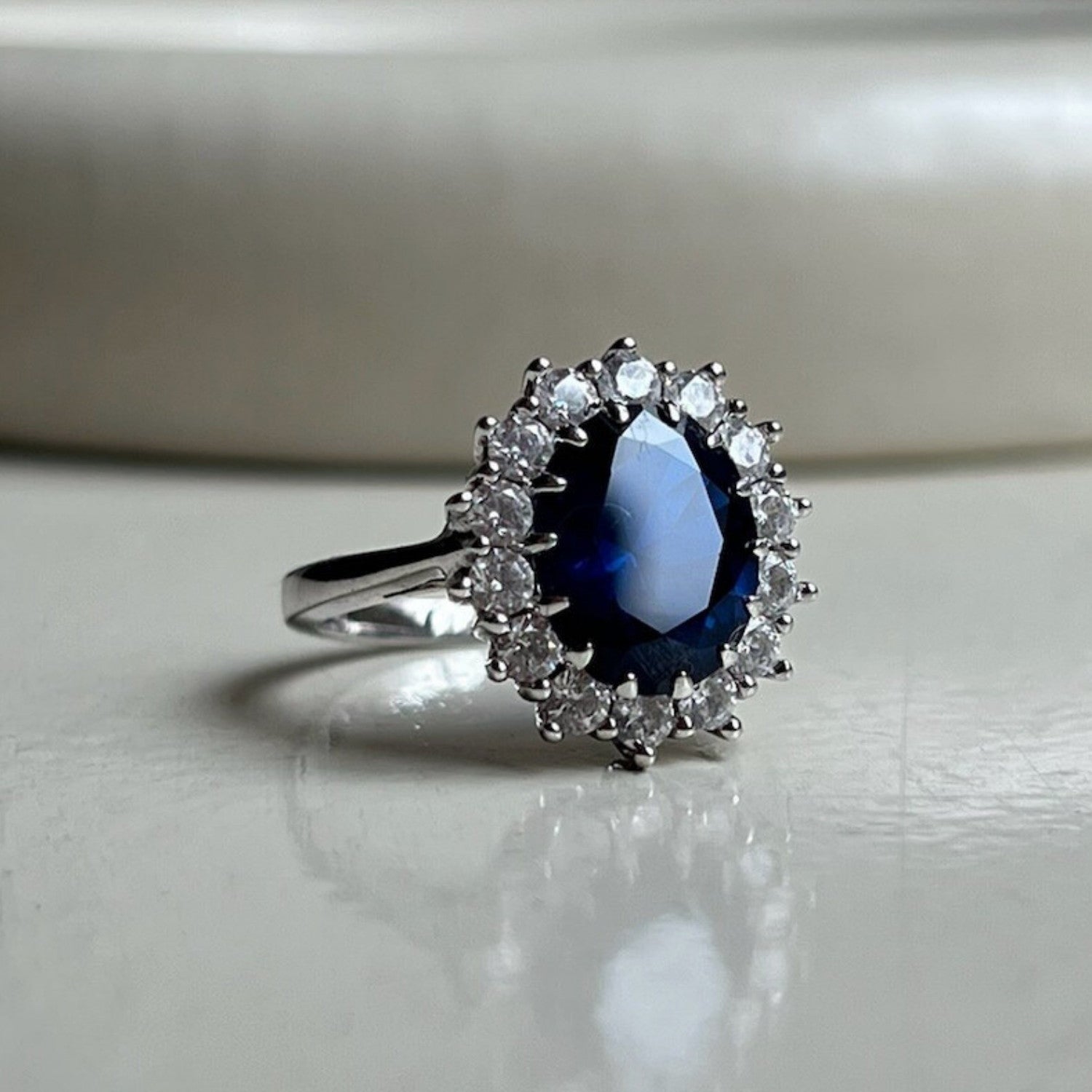 Lady di ring zilver extra groot