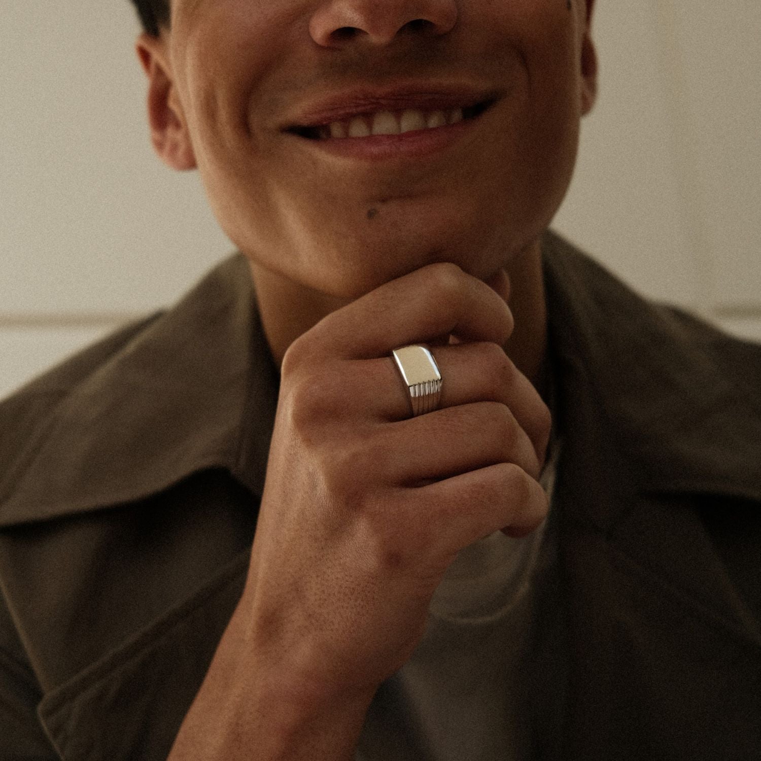 Mannen Zegelring Zilver
