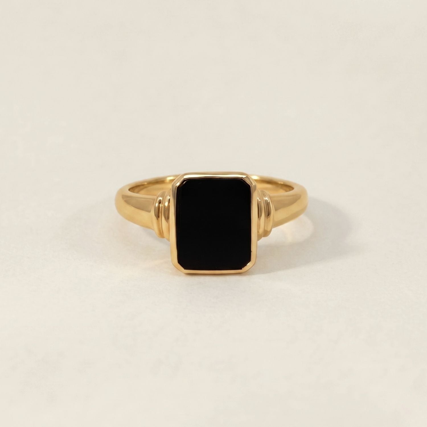 Onyx Pinky Ring