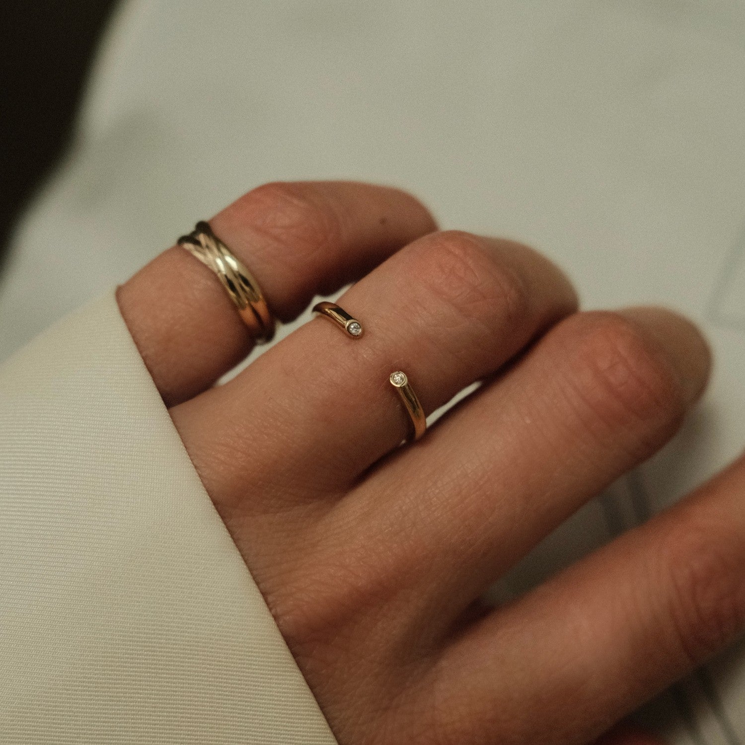 Open diamant ring