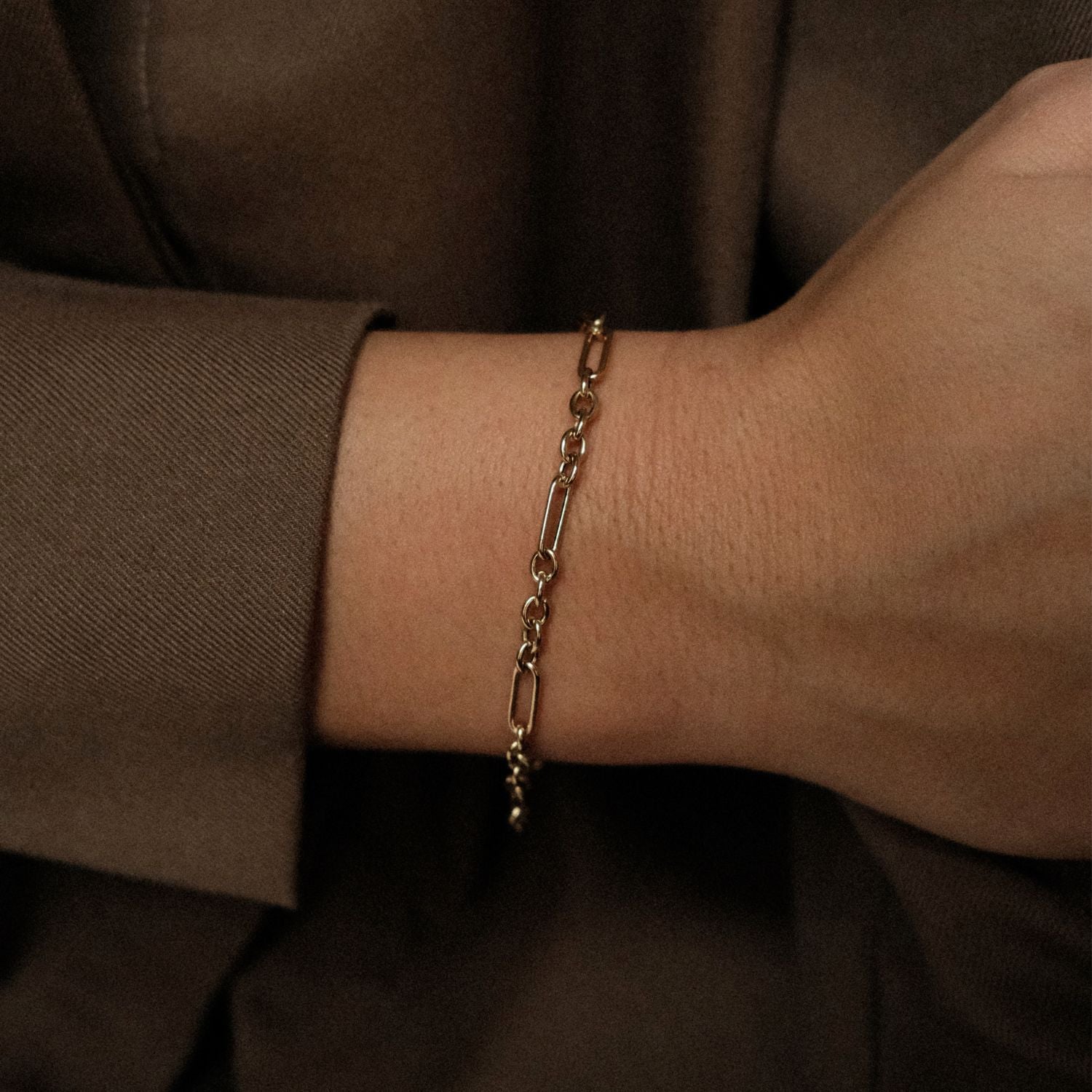 Oro Schakelarmband Goud