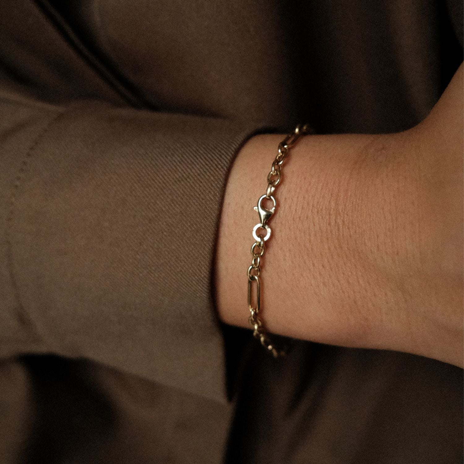 Oro Schakelarmband Goud Sluiting