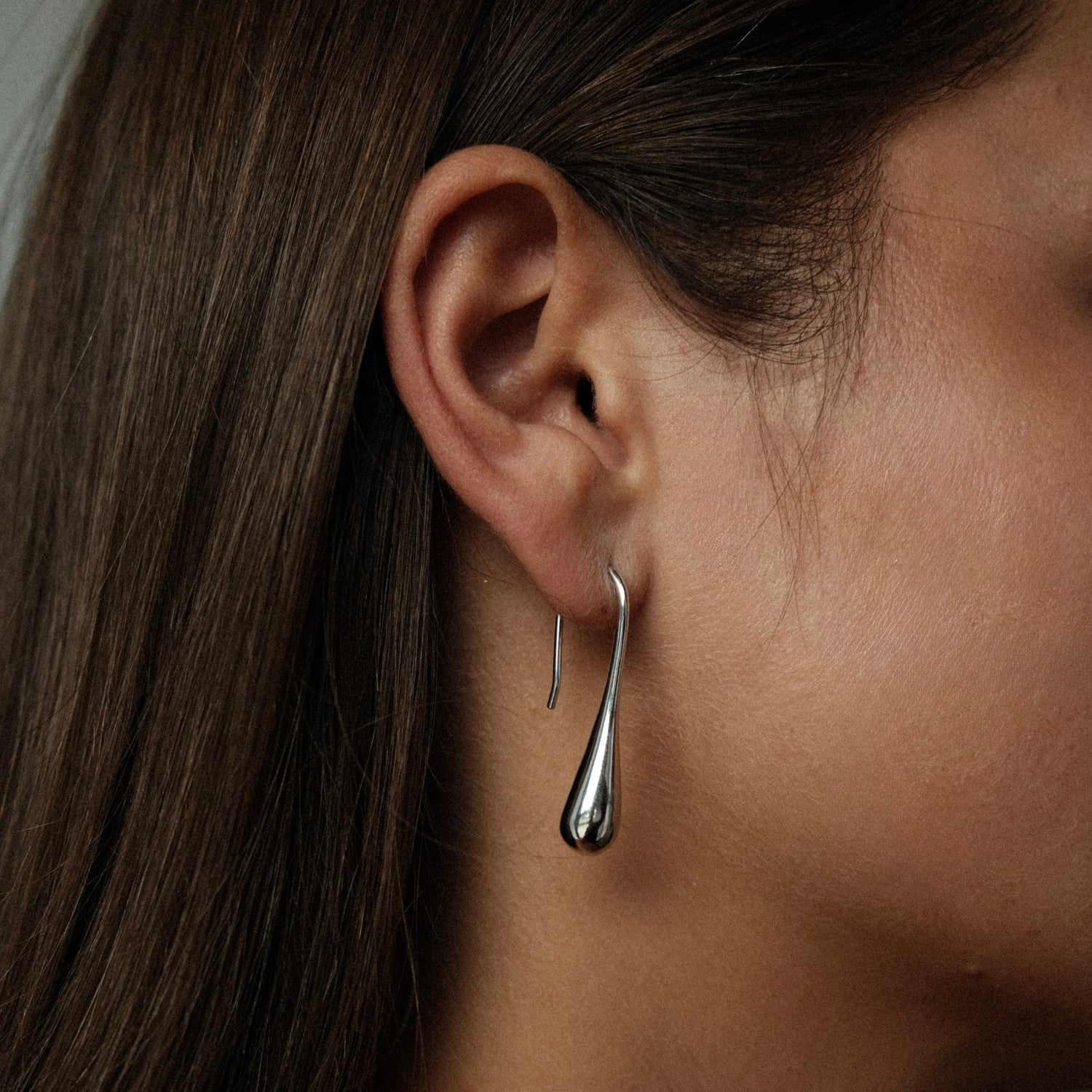 Oro drop earrings silver