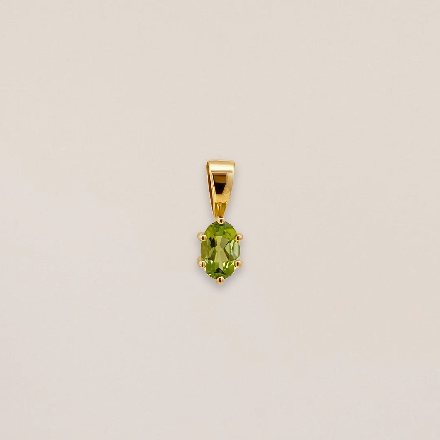 Oval Birthstone Charm