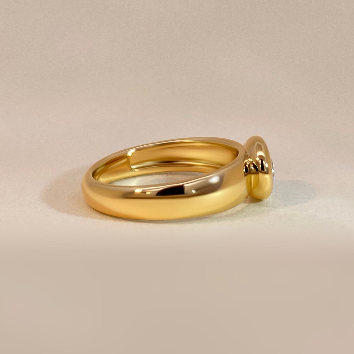 Ovale topaas ring goud