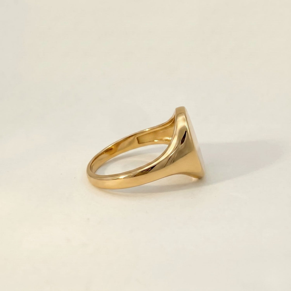 Ovale zegelring pink
