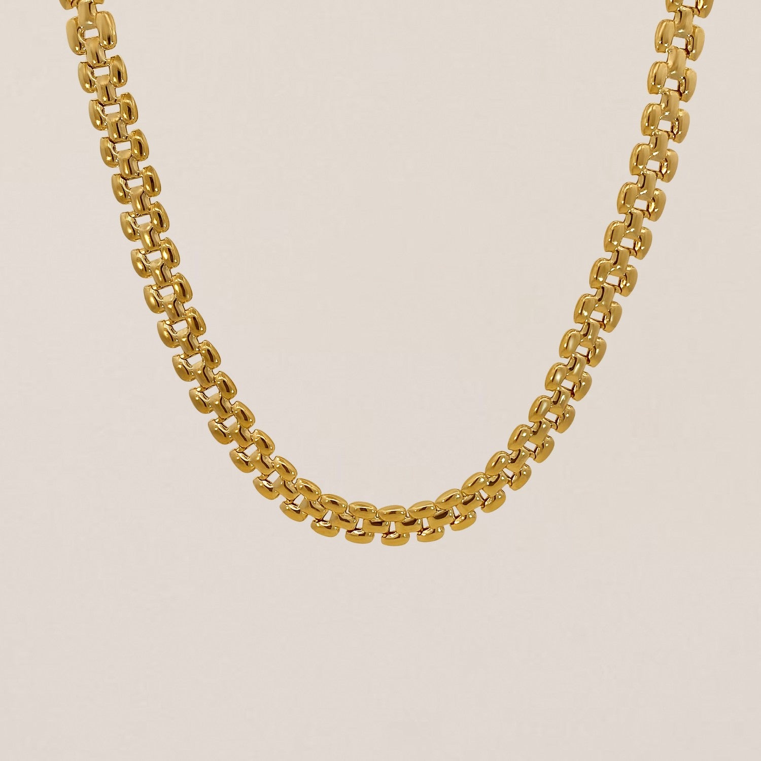 Panter ketting verguld