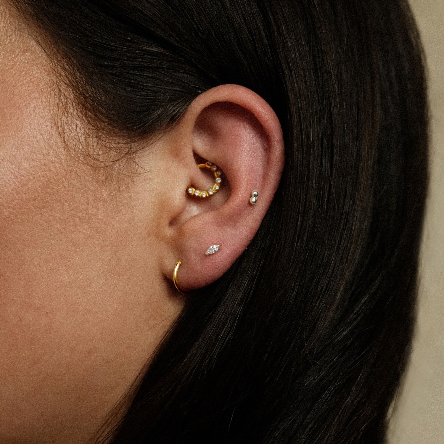 Piercing zilver bolletjes