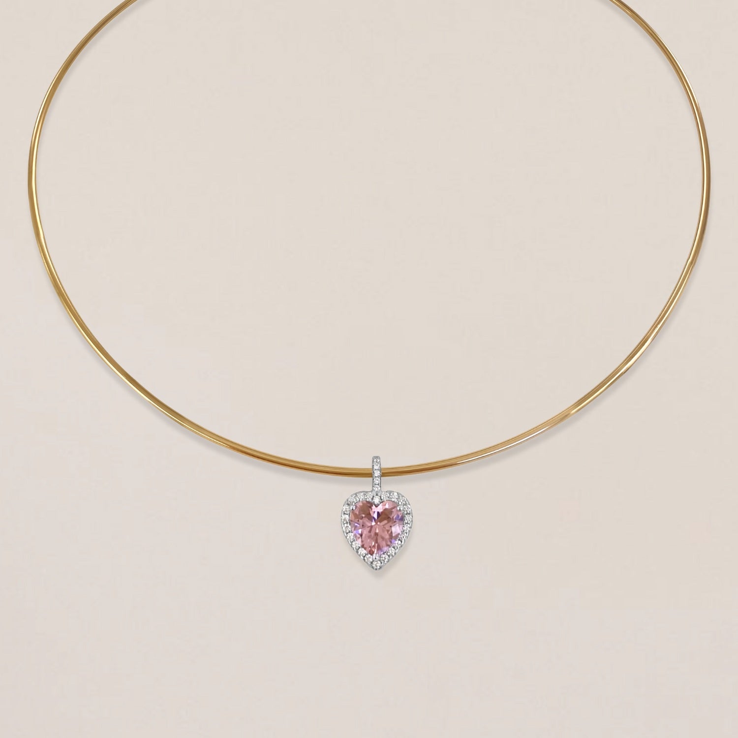 Pink Heart of the Ocean Necklace