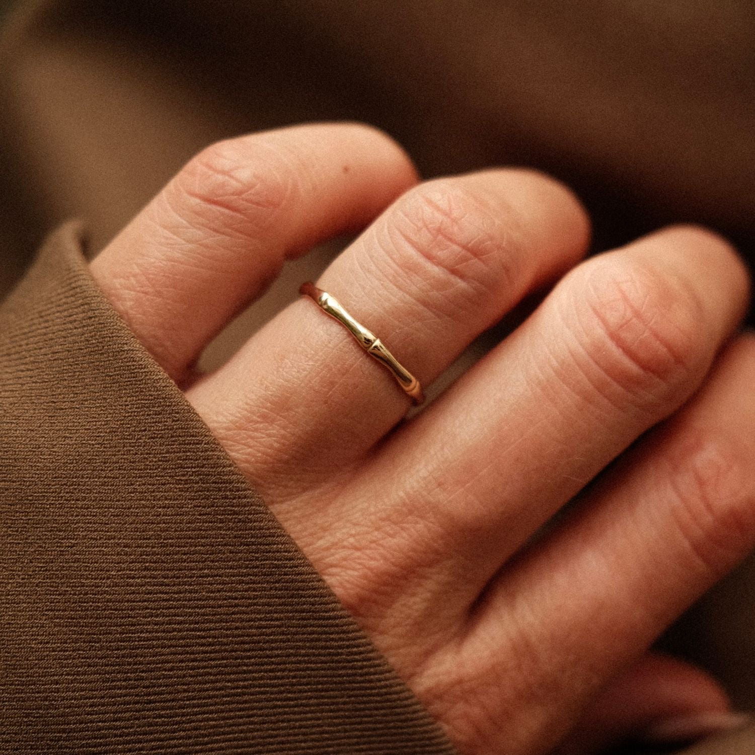 Ring met Bamboe Design