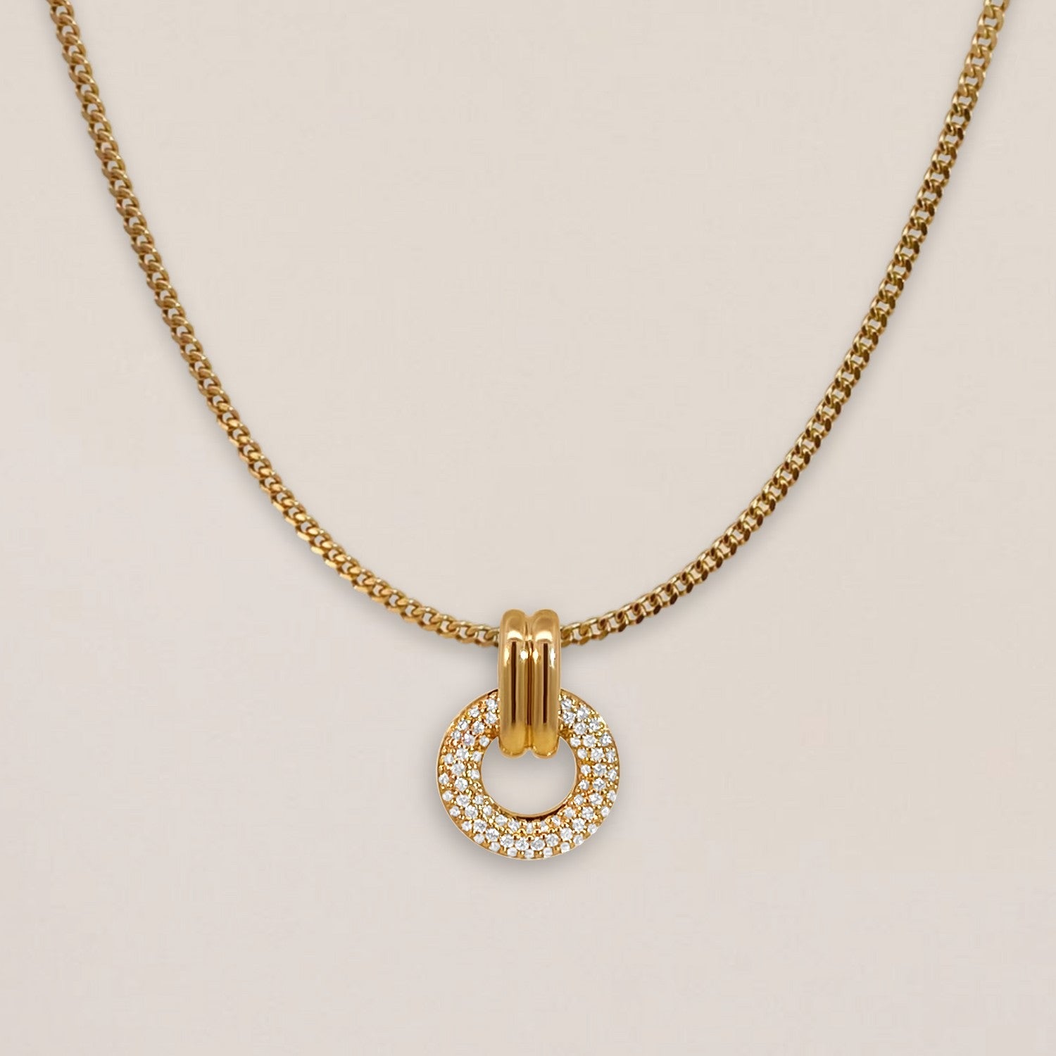 Ronde hanger met diamant