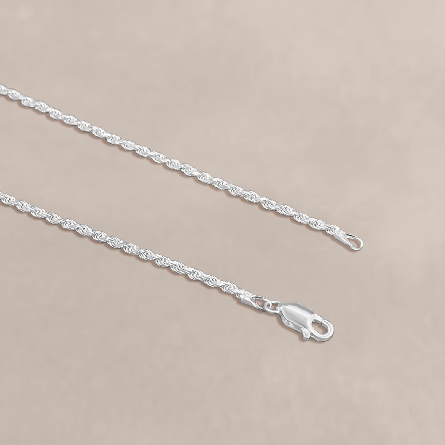 Silver Twisted Rope Necklace