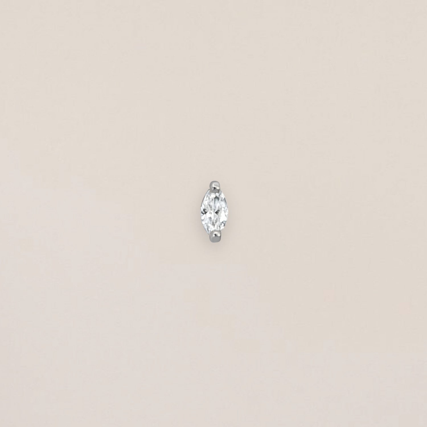 Silver Marquise Spark Piercing