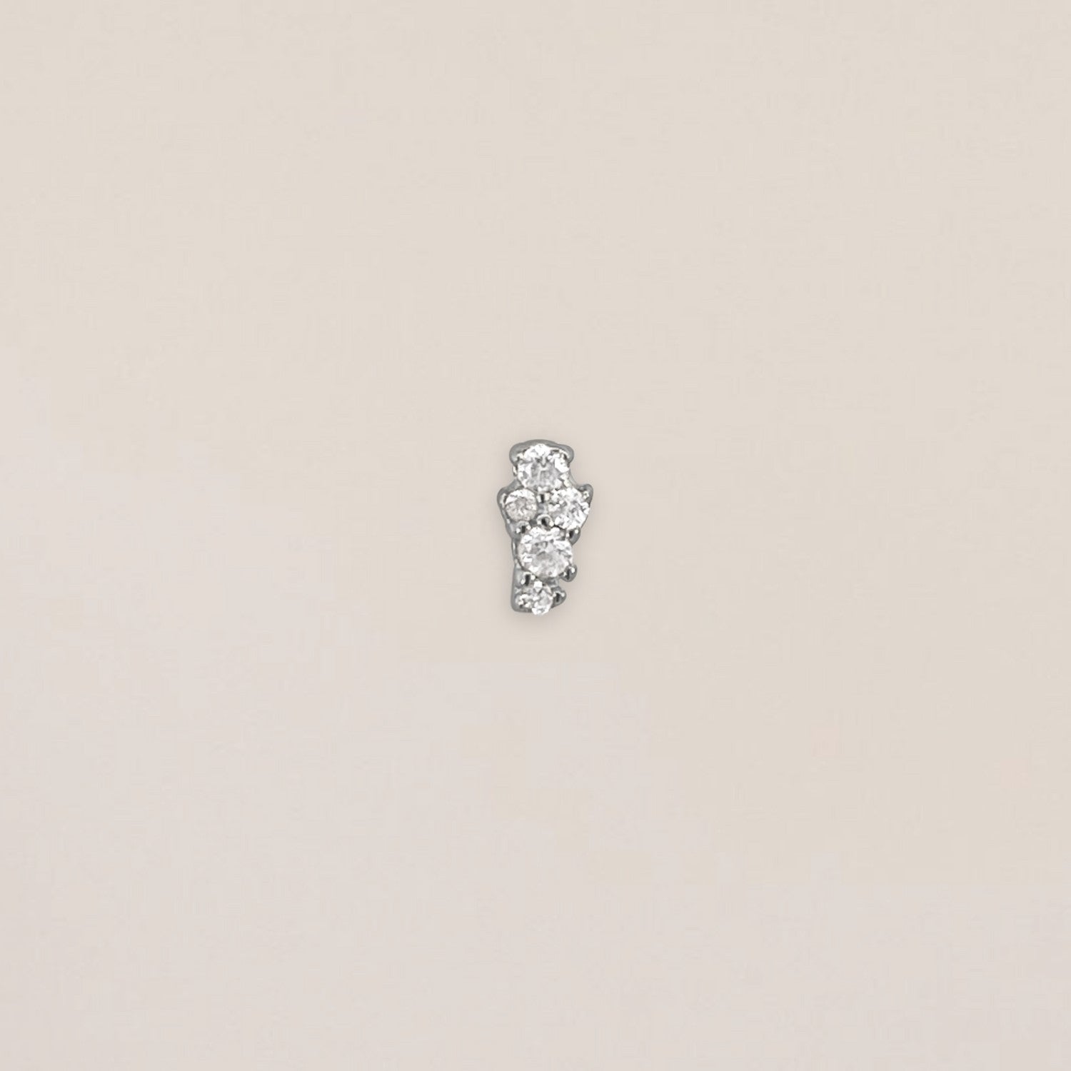 Silver Spark Cluster Piercing