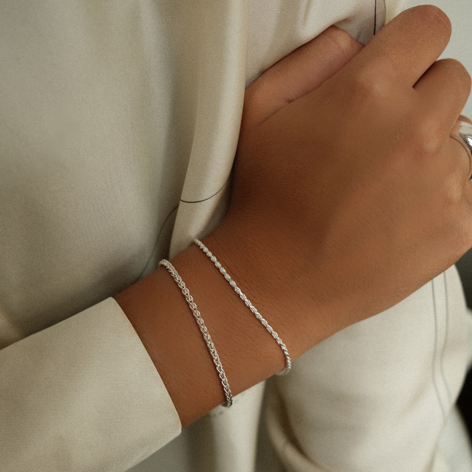 Silver bracelets