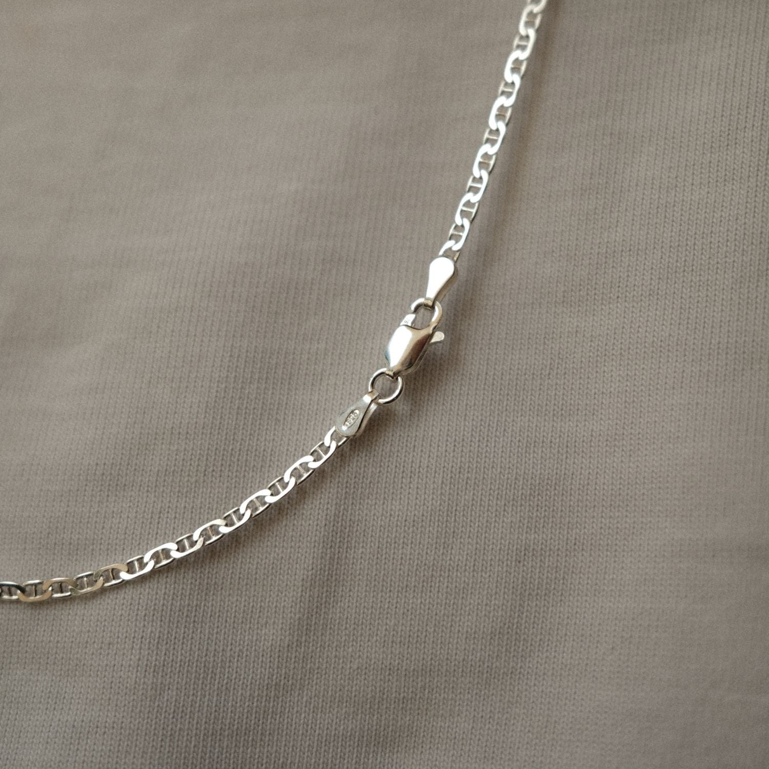 Sluiting Anker Ketting Zilver Man