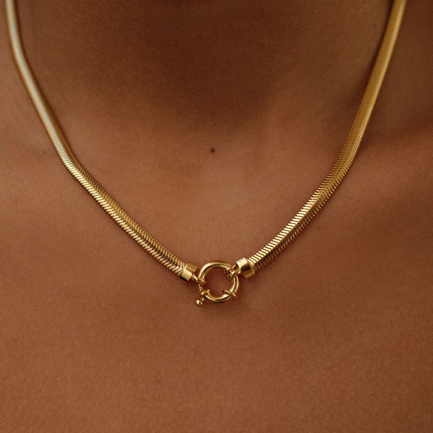 Snake Necklace with Springlock