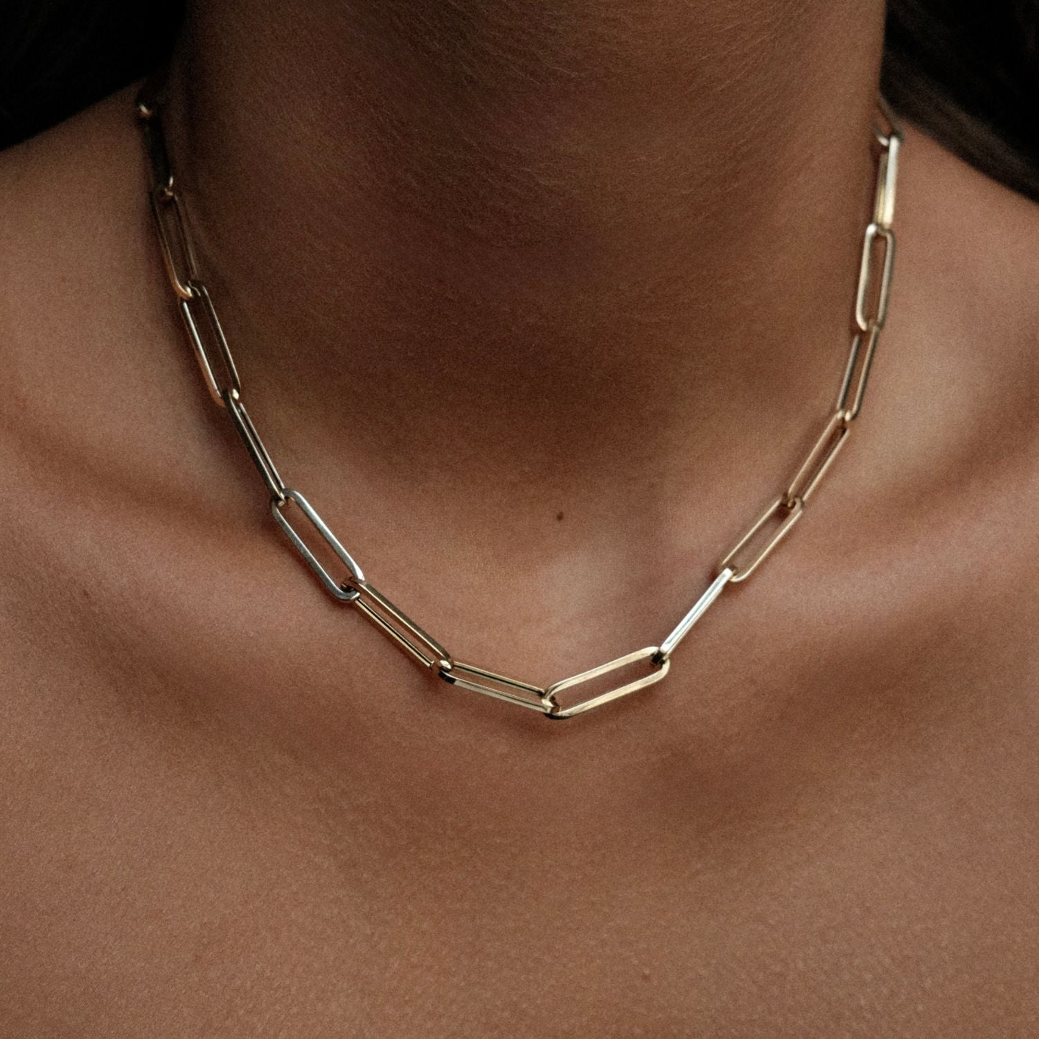 Statement Paperclip Ketting Goud