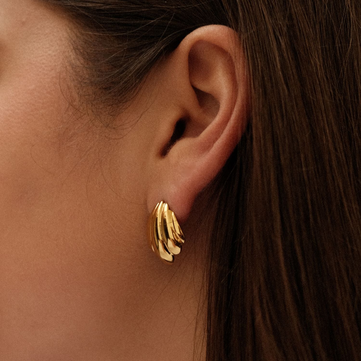 Statement Schelp Oorbellen