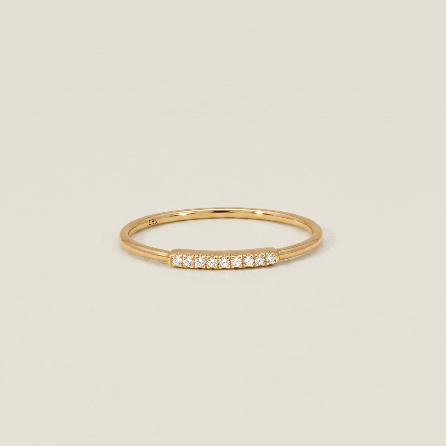 Tiny Diamond Pinky Ring