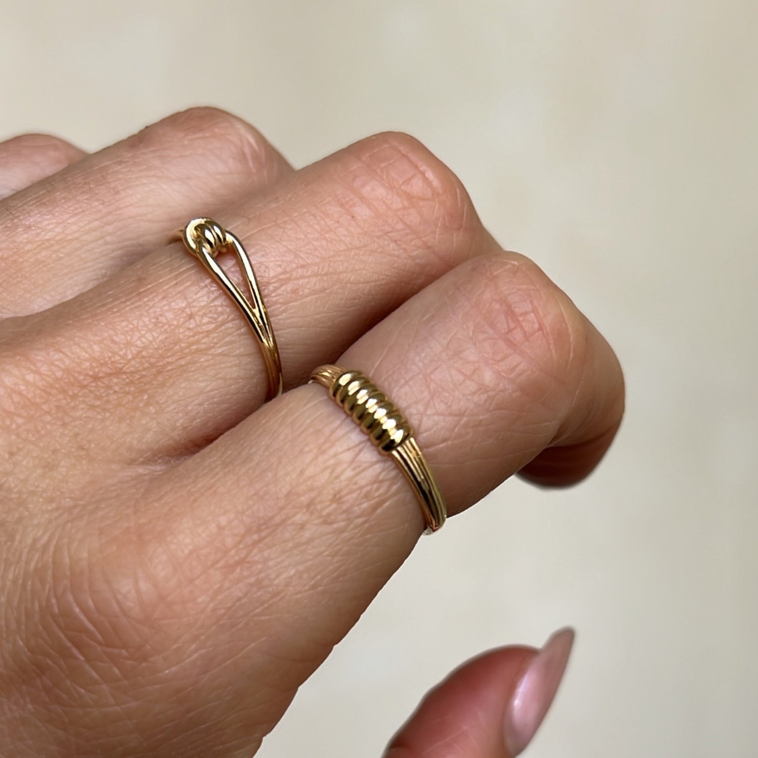 Touw Ring Goud