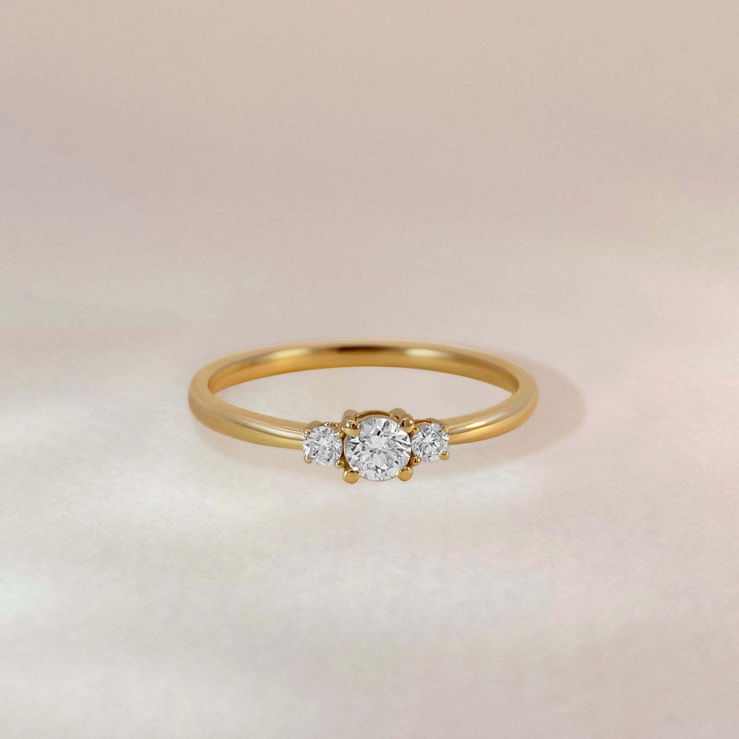 Trilogy ring goud