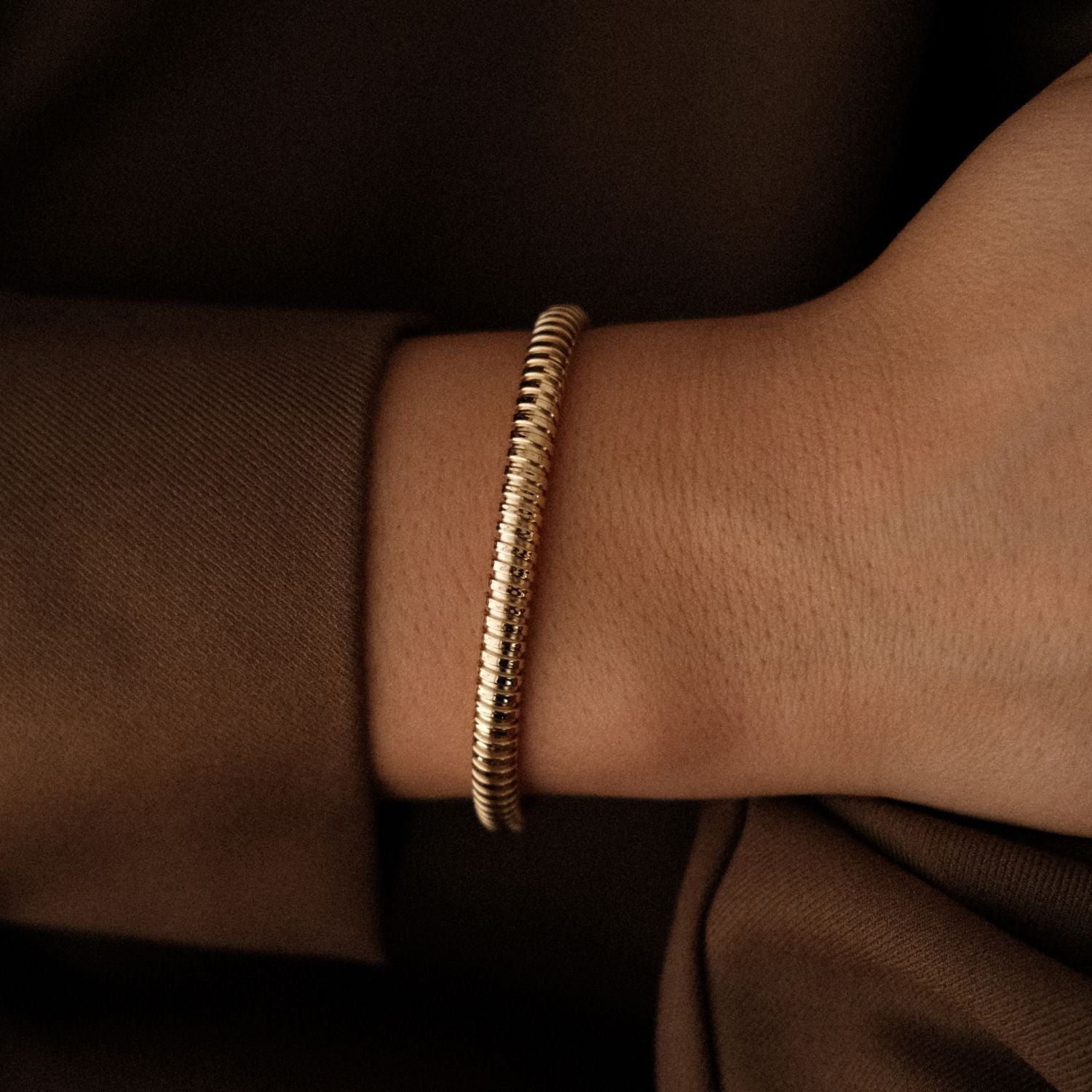Tubogas Schakel Armband Goud