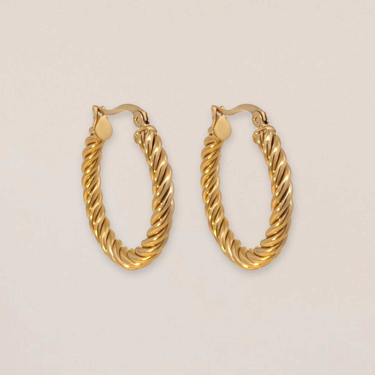 Twisted Hoops Goudkleur