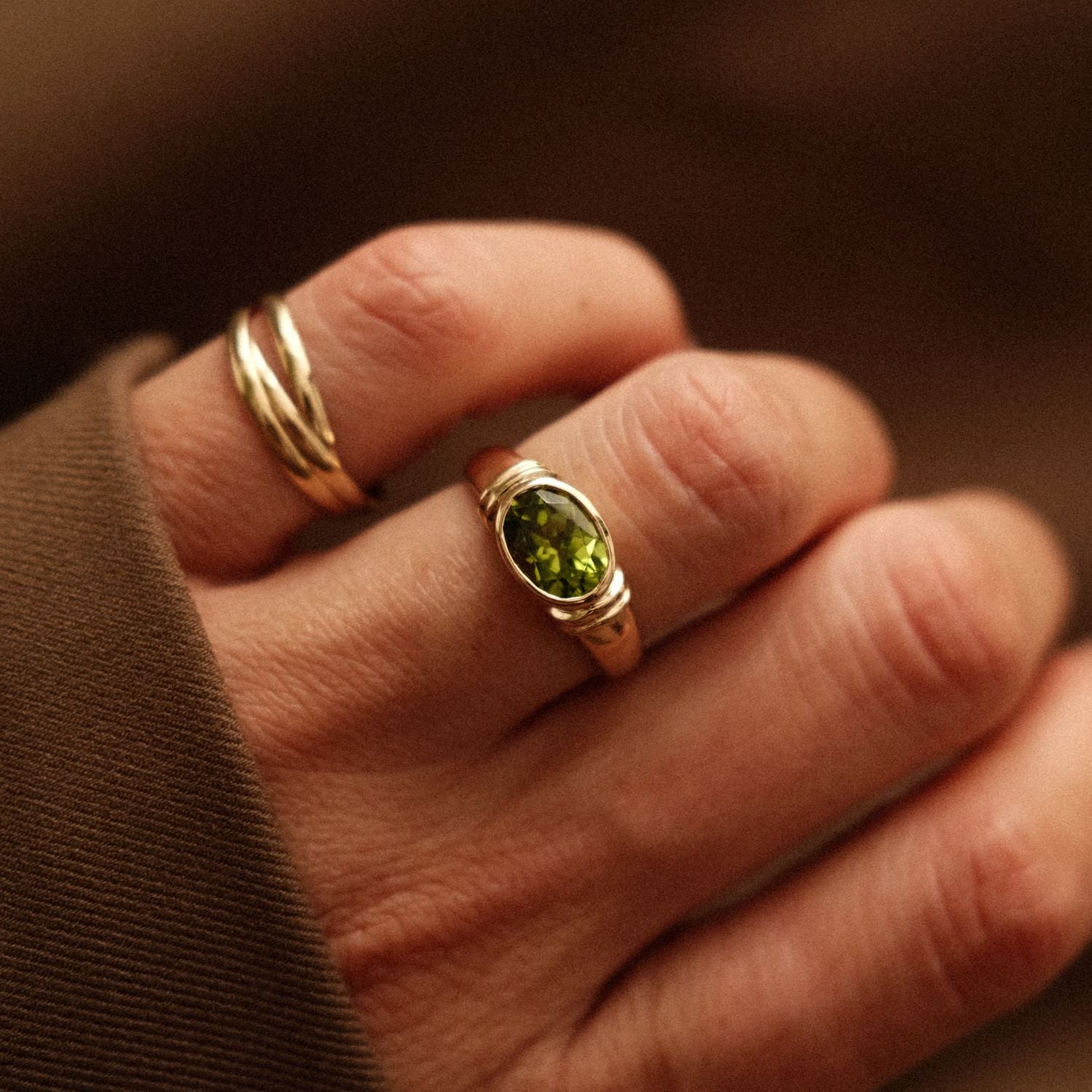Unieke Peridot Ring