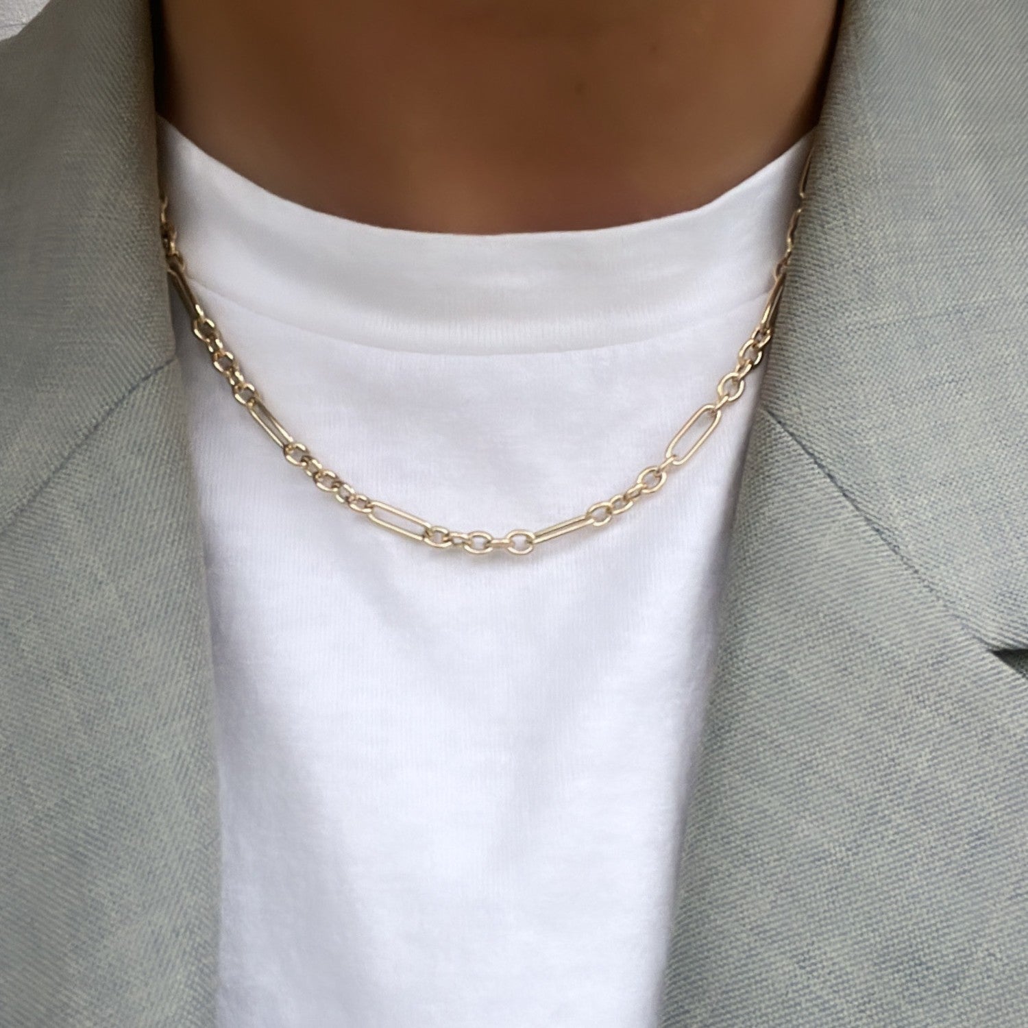 Unieke gouden schakelketting