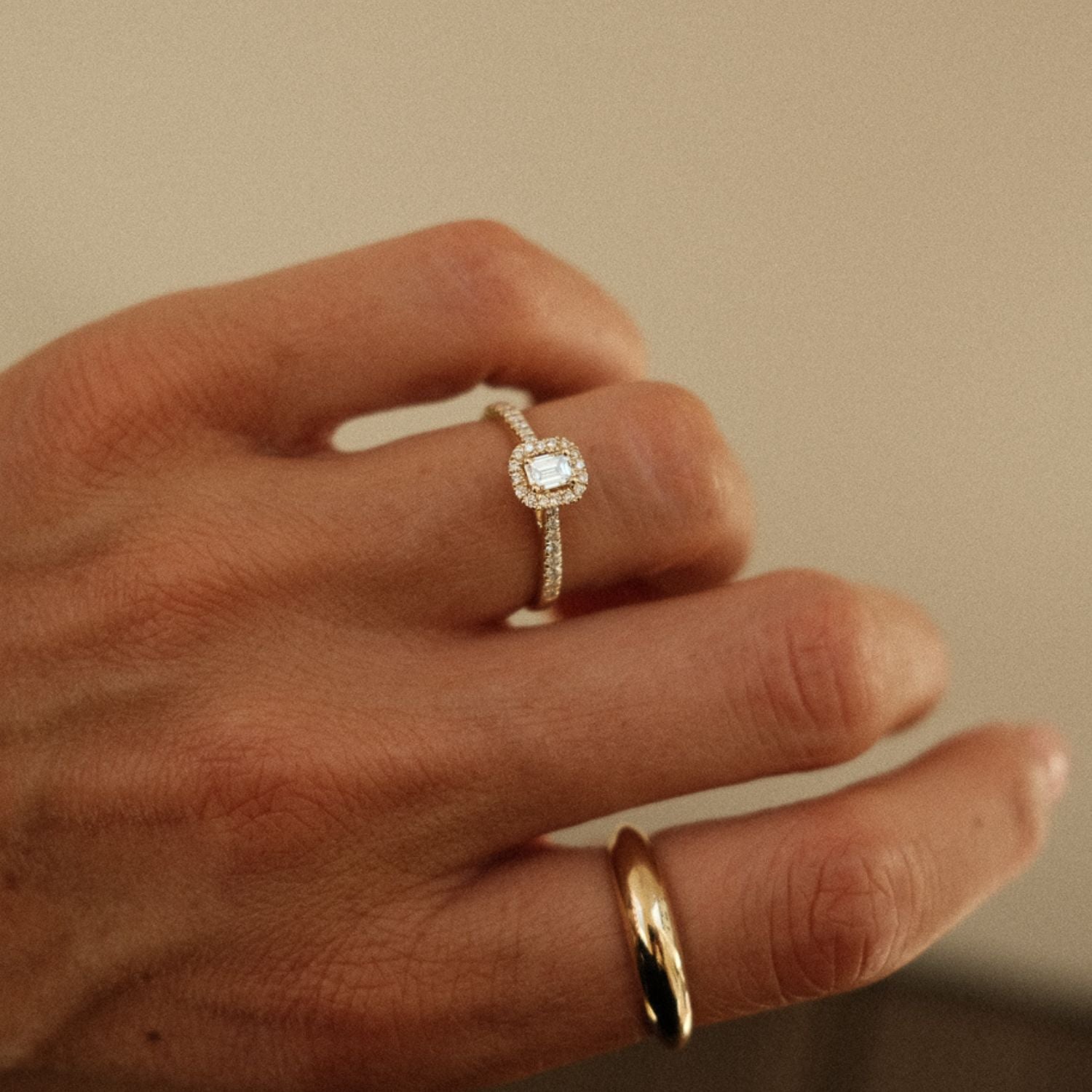 Unieke verlovingsring met diamant