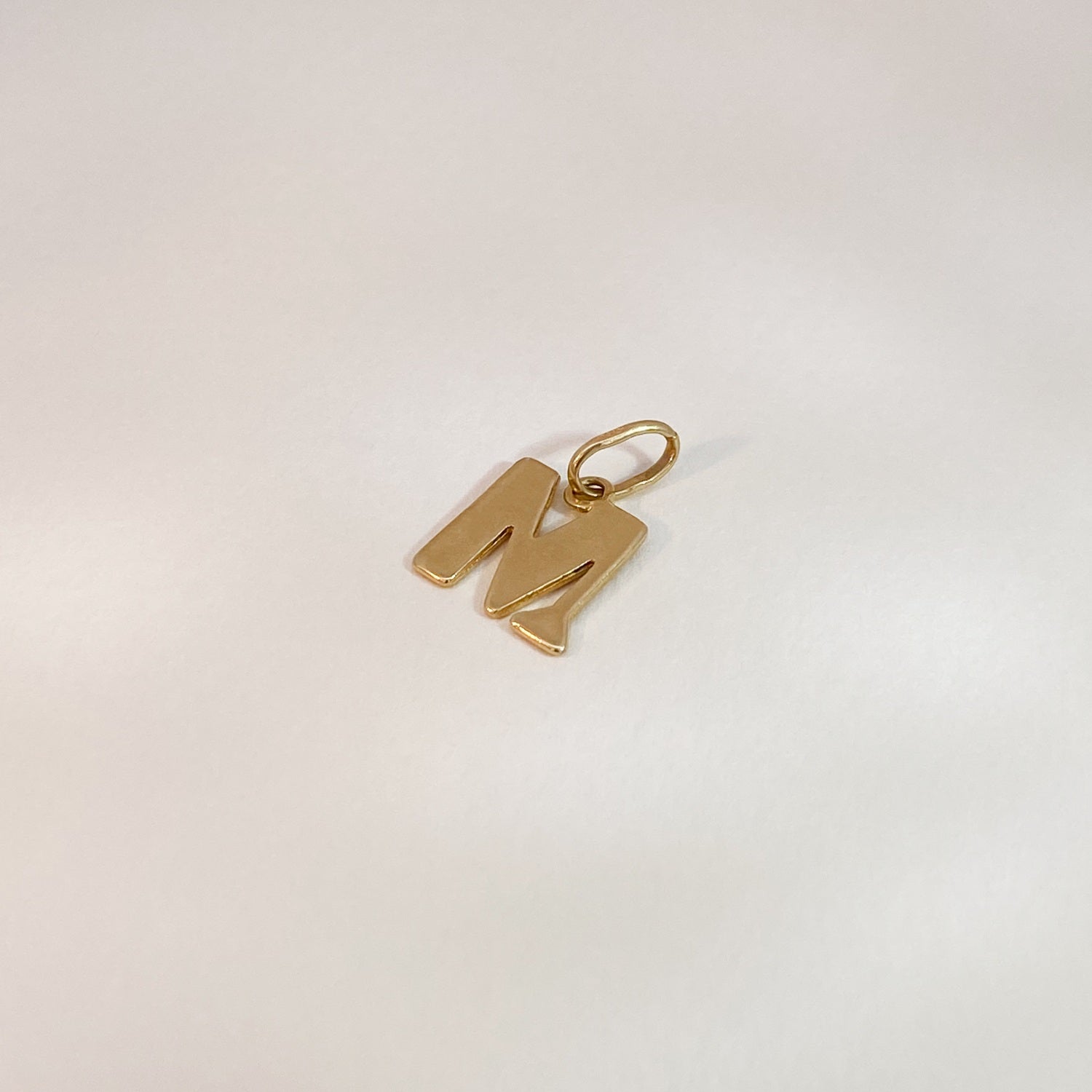 Vintage Golden Letter M Pendant