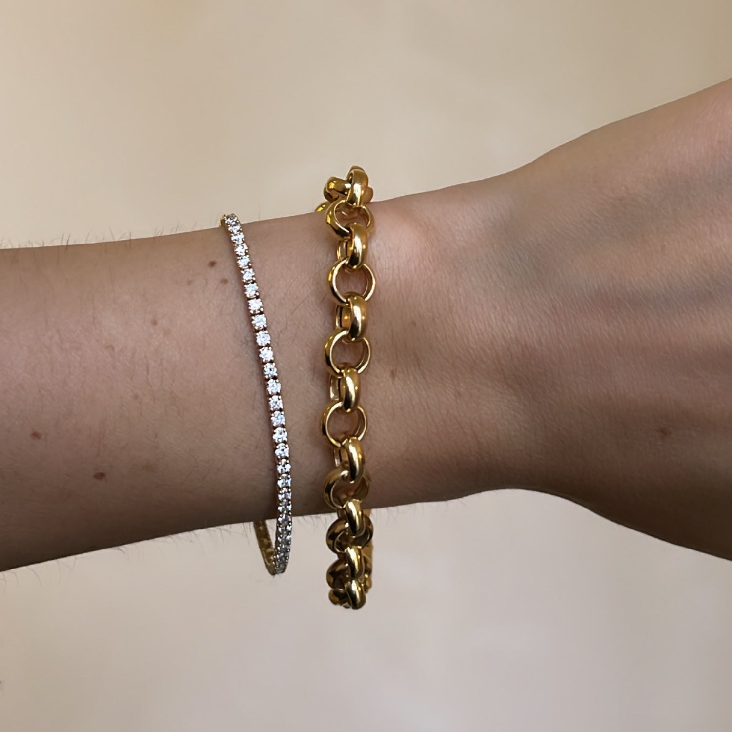Vintage Gouden Jasseron Armband