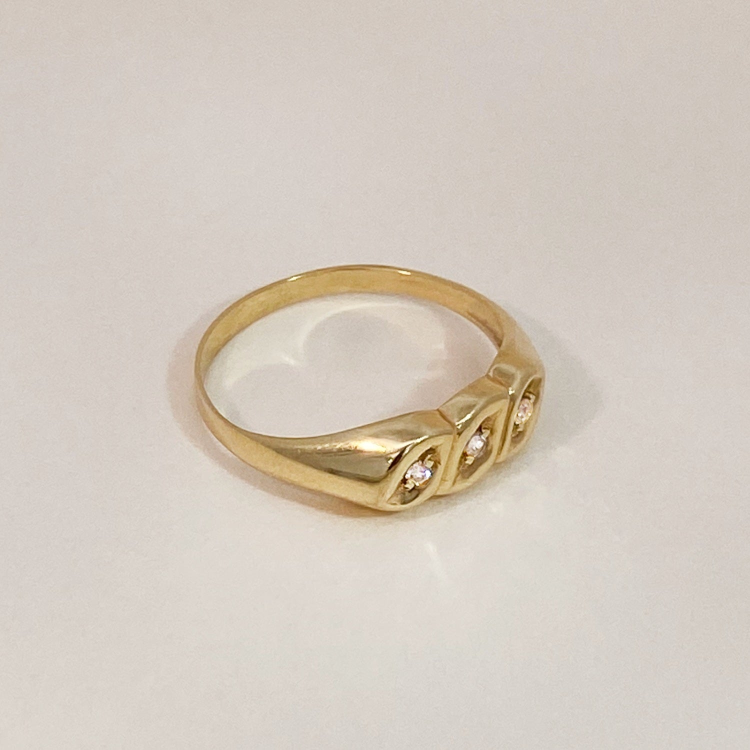 Vintage Trio Diamond Ring