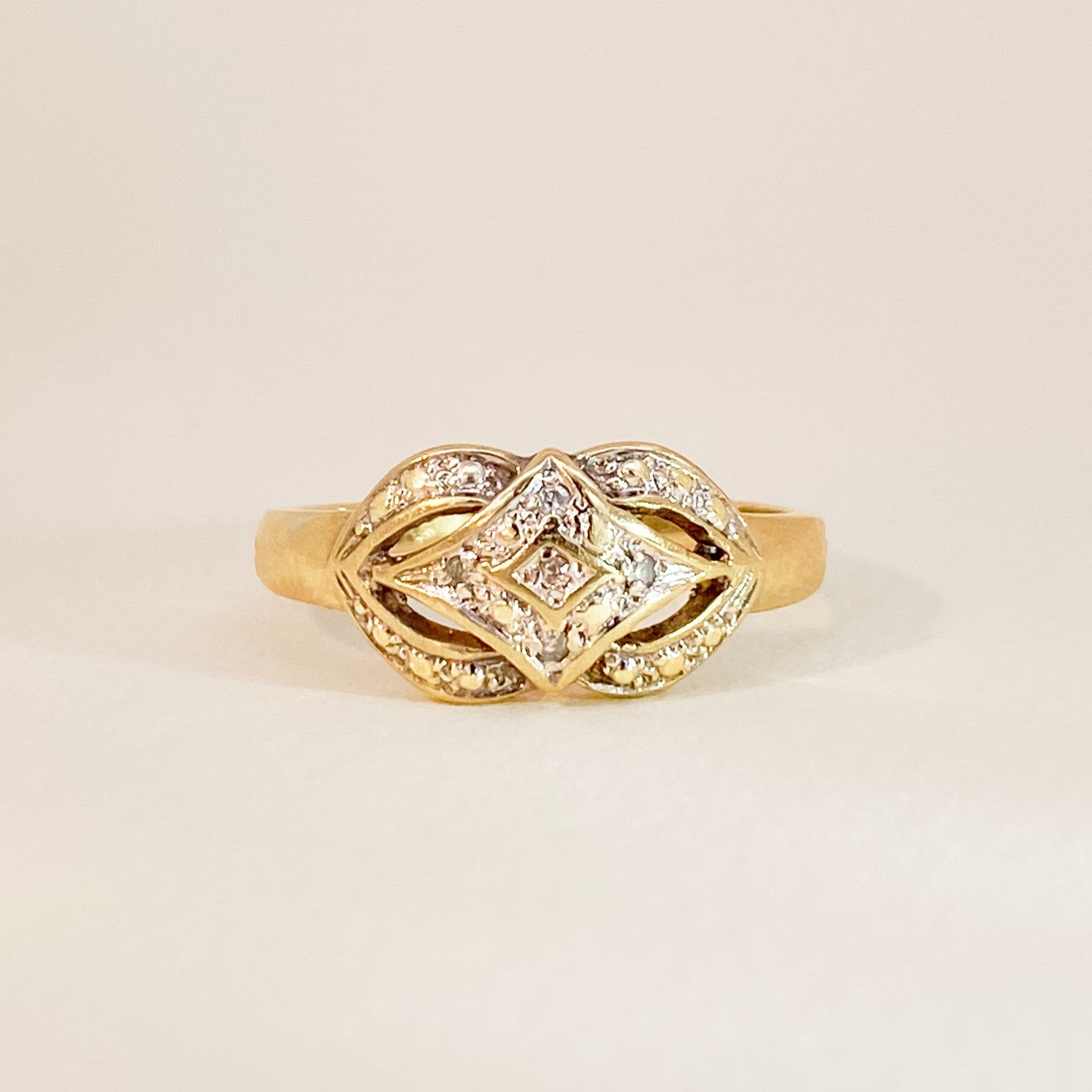Vintage ring diamanten details