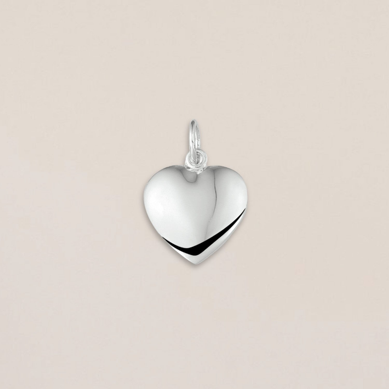Zilveren hart hanger L