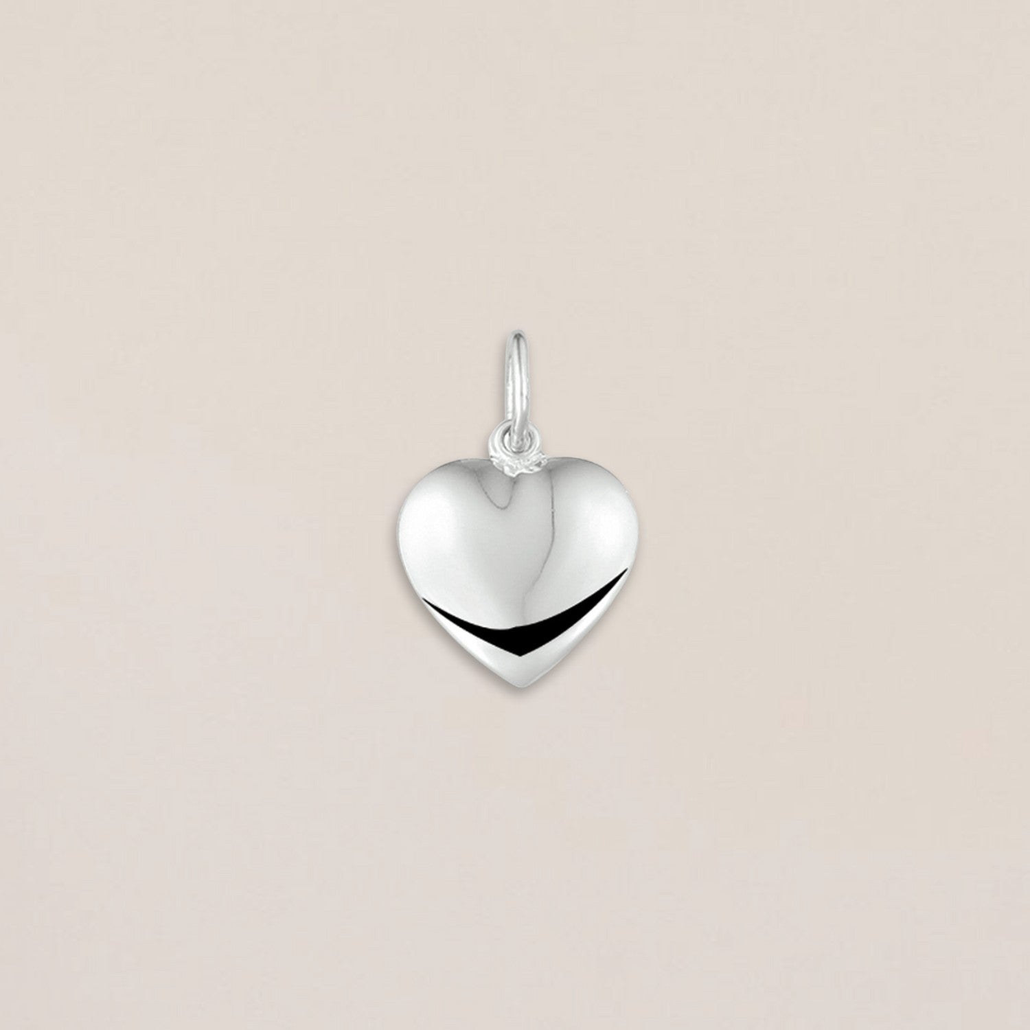 Zilveren hart hanger M