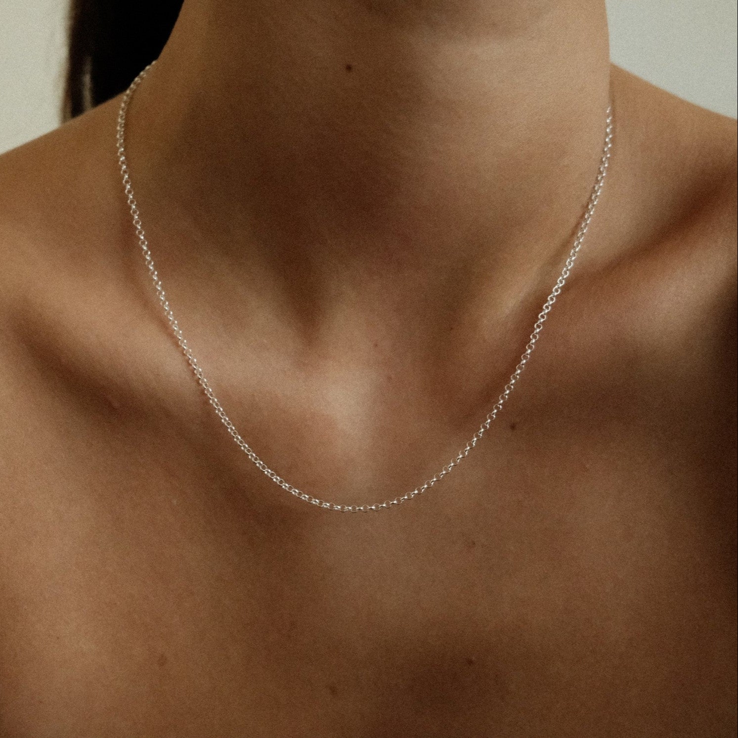 Zilveren mini jasseron necklace