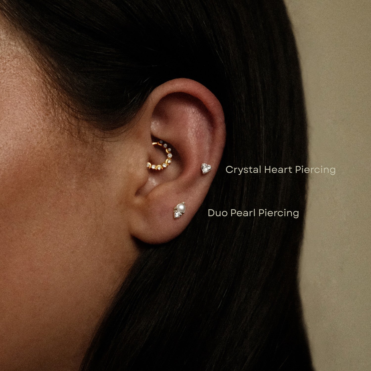 Zilveren piercing set