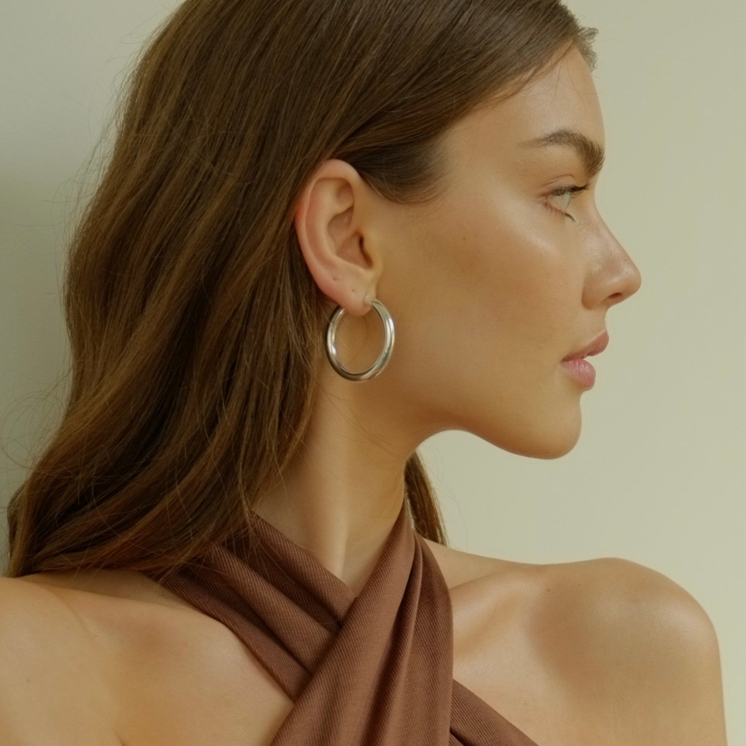 Statement Hoops L Zilver