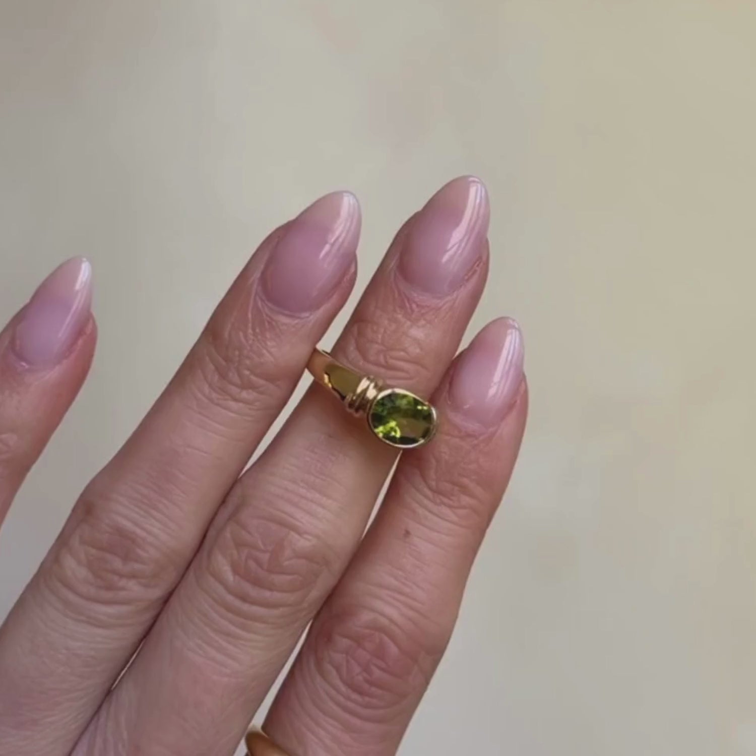 Peridot Ring Bezel Groot